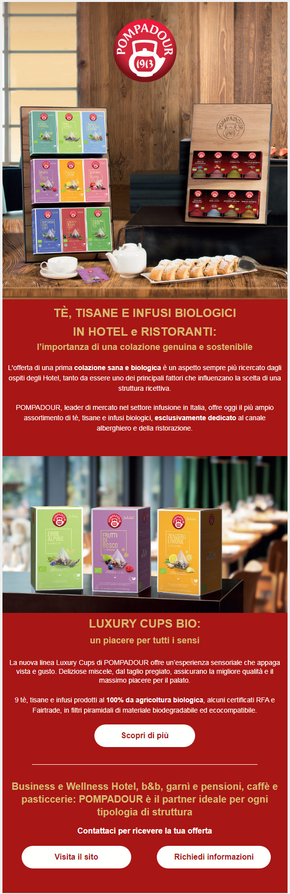 Example: B2B Email Marketing for HoReCa and food service sector (DEM)
